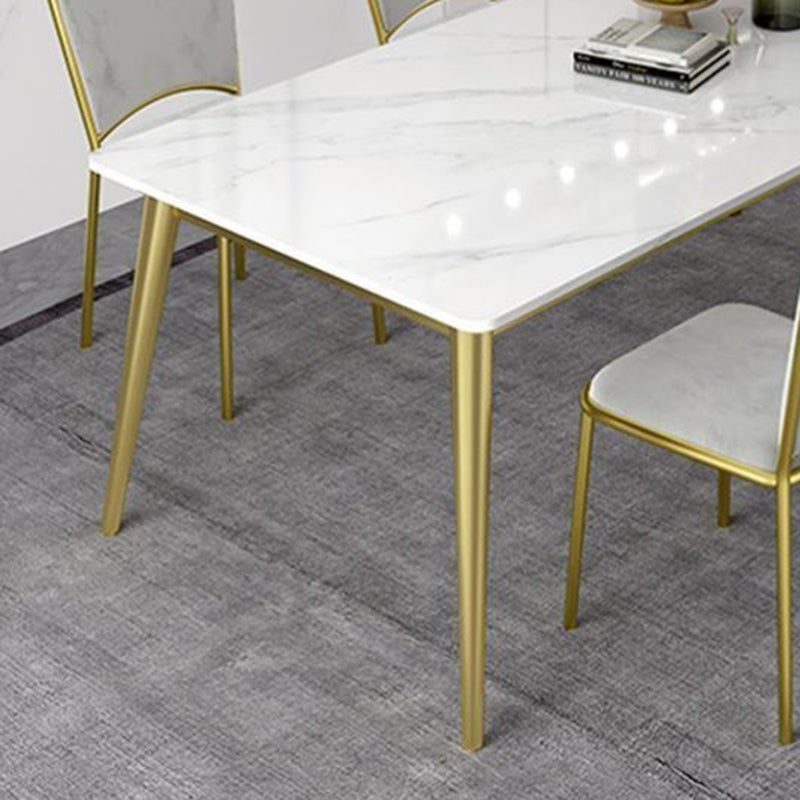 Luxury Rectangle Dinner Table Dining Room Stone Dining Table