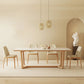 Industrial Dining Room Table Rectangle Stone Dining Site Table in White Clearhalo 'Dining Tables & Seating' 'Dining Tables' 'dining_table' 'furn' 'furn_dining_table' 'Furniture' 'Kitchen & Dining Furniture' 7013122