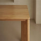 Tavolo da pranzo moderno rettangolare in legno massello per sala da pranzo