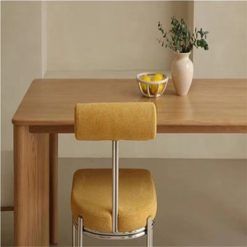 Tavolo da pranzo moderno rettangolare in legno massello per sala da pranzo
