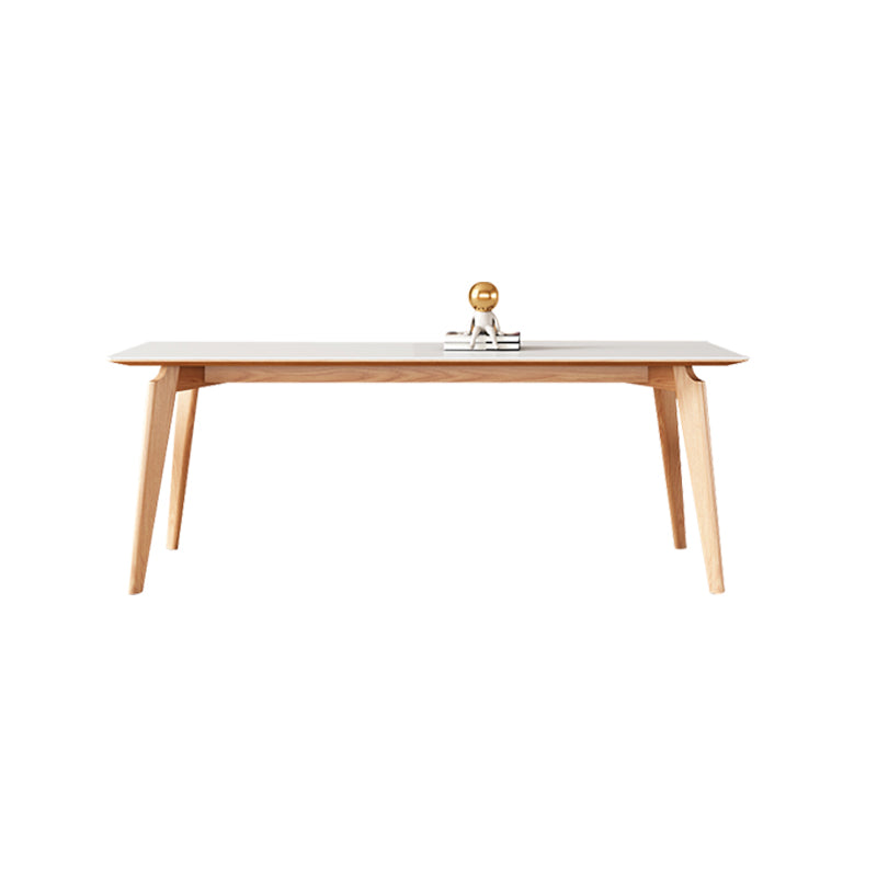 Sintered Stone Dining Table Rectangle Modern Dinner Table for Dining Room Without Chairs Clearhalo 'Dining Tables & Seating' 'Dining Tables' 'dining_table' 'furn' 'furn_dining_table' 'Furniture' 'Kitchen & Dining Furniture' 7013211