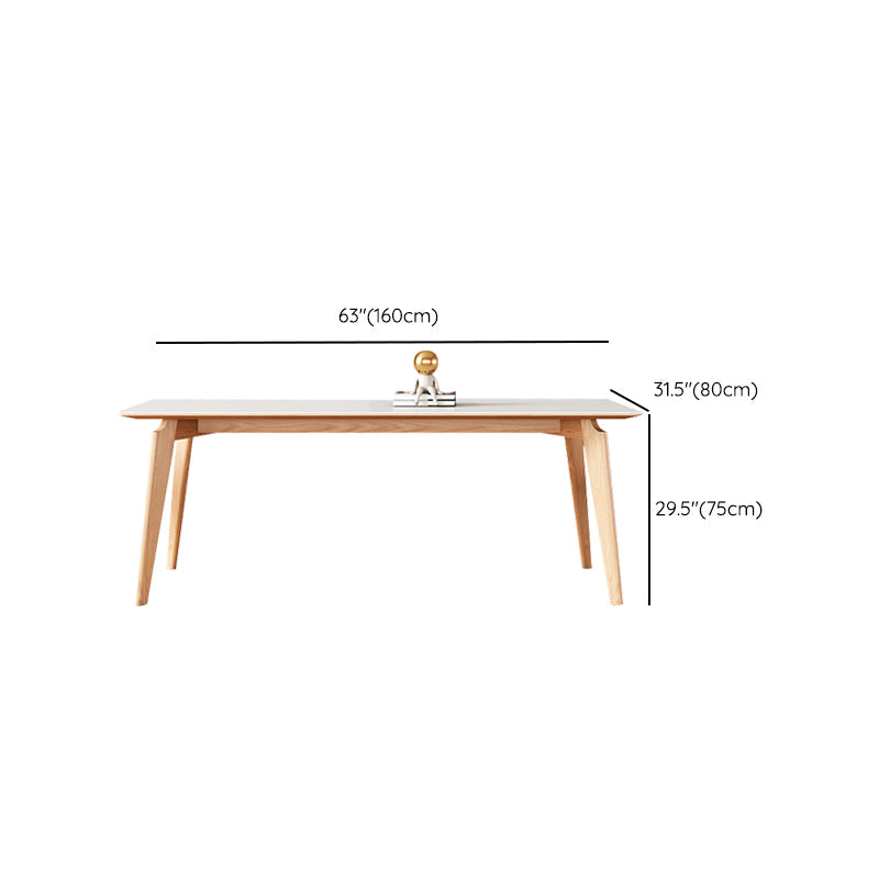 Sintered Stone Dining Table Rectangle Modern Dinner Table for Dining Room Clearhalo 'Dining Tables & Seating' 'Dining Tables' 'dining_table' 'furn' 'furn_dining_table' 'Furniture' 'Kitchen & Dining Furniture' 7013218