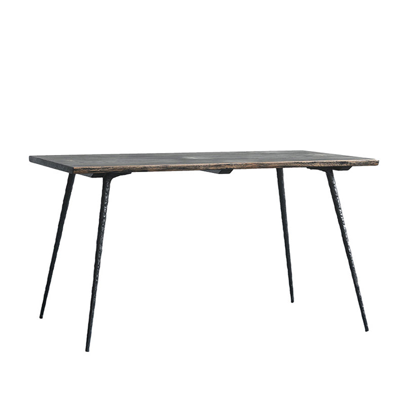 Industriële eettafel Rechthoekig houten blad voor eetkamer