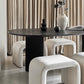 Modern Wood Dining Table Oval Black Dinner Table for Dining Room Clearhalo 'Dining Tables & Seating' 'Dining Tables' 'dining_table' 'furn' 'furn_dining_table' 'Furniture' 'Kitchen & Dining Furniture' 7013262