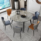 Modern Style Dining Room Dinner Table Round 4 Legs Dining Table Clearhalo 'Dining Tables & Seating' 'Dining Tables' 'dining_table' 'furn' 'furn_dining_table' 'Furniture' 'Kitchen & Dining Furniture' 7013272