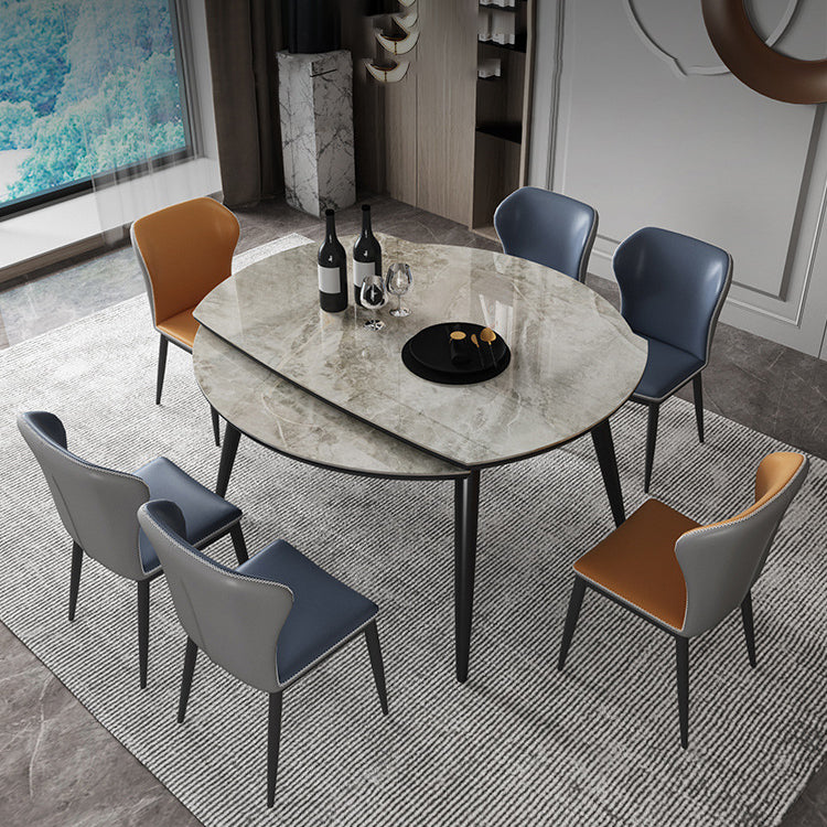 Modern Style Dining Room Dinner Table Round 4 Legs Dining Table Clearhalo 'Dining Tables & Seating' 'Dining Tables' 'dining_table' 'furn' 'furn_dining_table' 'Furniture' 'Kitchen & Dining Furniture' 7013274