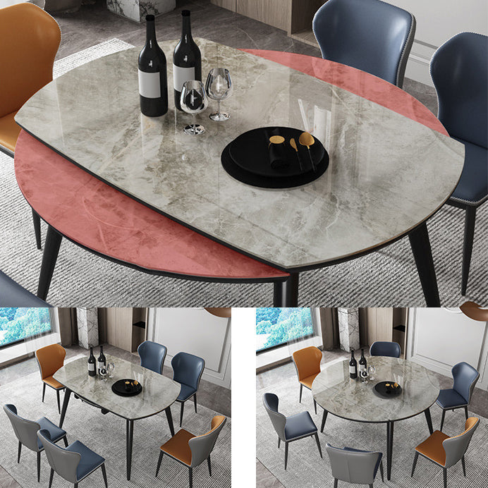 Modern Style Dining Room Dinner Table Round 4 Legs Dining Table Clearhalo 'Dining Tables & Seating' 'Dining Tables' 'dining_table' 'furn' 'furn_dining_table' 'Furniture' 'Kitchen & Dining Furniture' 7013282