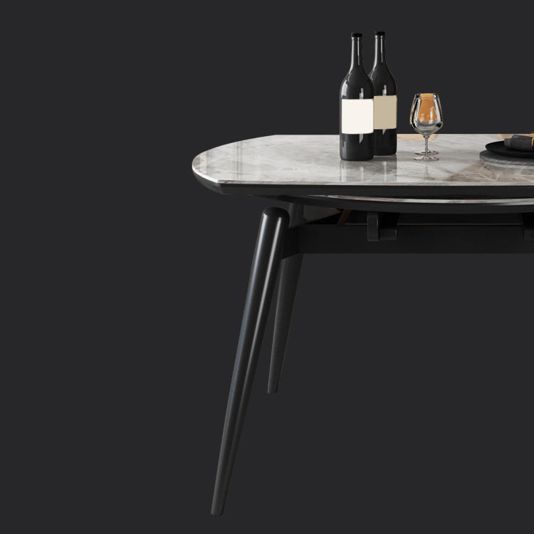 Modern Style Dining Room Dinner Table Round 4 Legs Dining Table Clearhalo 'Dining Tables & Seating' 'Dining Tables' 'dining_table' 'furn' 'furn_dining_table' 'Furniture' 'Kitchen & Dining Furniture' 7013283