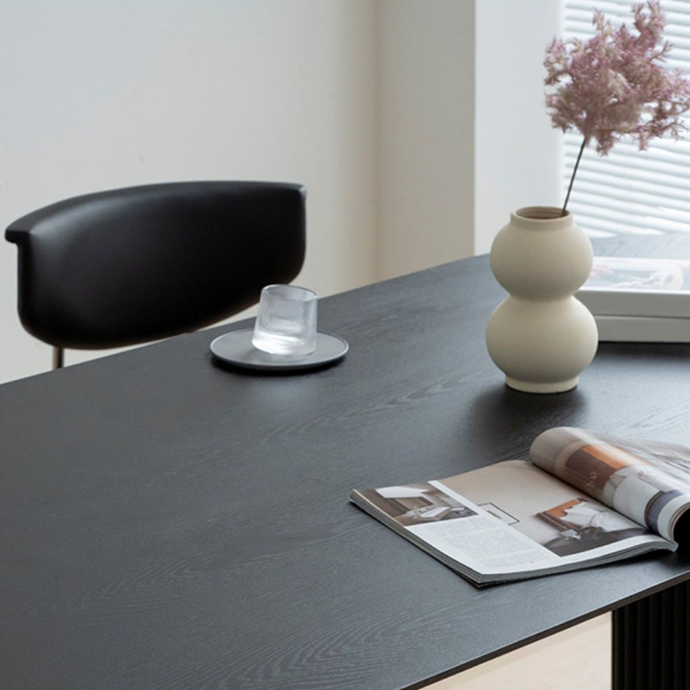 Moderne ovale eettafel massief houten eettafel voor eetkamer