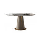 Kitchen Stone Round Dining Table Dining Room Pedestal Dinner Table Lazy Susan Without Chairs Clearhalo 'Dining Tables & Seating' 'Dining Tables' 'dining_table' 'furn' 'furn_dining_table' 'Furniture' 'Kitchen & Dining Furniture' 7013320