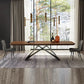Industrial Dining Table Rectangle Wooden Top Dinner Table for Dining Room Clearhalo 'Dining Tables & Seating' 'Dining Tables' 'dining_table' 'furn' 'furn_dining_table' 'Furniture' 'Kitchen & Dining Furniture' 7013339