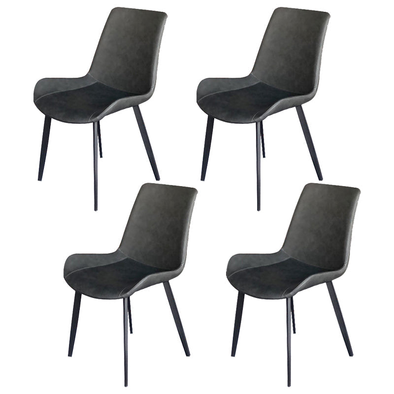 Nordic Dining Room Set 1/4/5 Pcs Stone Dining Set for Home Use 4 Grey Chairs Clearhalo 'Dining Room Sets' 'Dining Tables & Seating' 'dining_room_set' 'furn' 'furn_dining_room_set' 'Furniture' 'Kitchen & Dining Furniture' 7013386