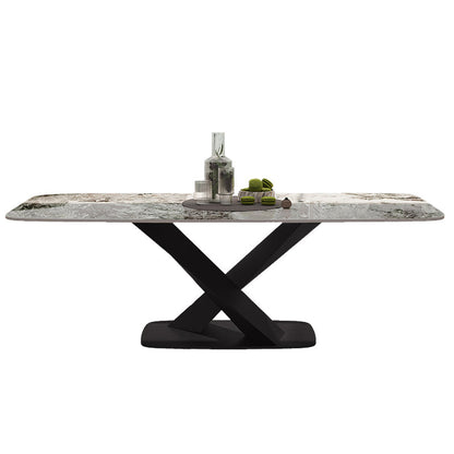 Nordic Dining Room Set 1/4/5 Pcs Stone Dining Set for Home Use Clearhalo 'Dining Room Sets' 'Dining Tables & Seating' 'dining_room_set' 'furn' 'furn_dining_room_set' 'Furniture' 'Kitchen & Dining Furniture' 7013392