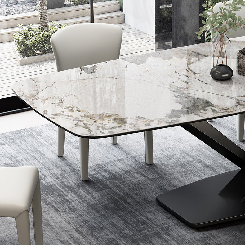 Nordic Dining Room Set 1/4/5 Pcs Stone Dining Set for Home Use Clearhalo 'Dining Room Sets' 'Dining Tables & Seating' 'dining_room_set' 'furn' 'furn_dining_room_set' 'Furniture' 'Kitchen & Dining Furniture' 7013394