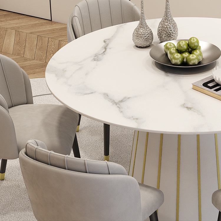 Nordic Round Stone Esstisch 1/7 Stück Essset für Esszimmer