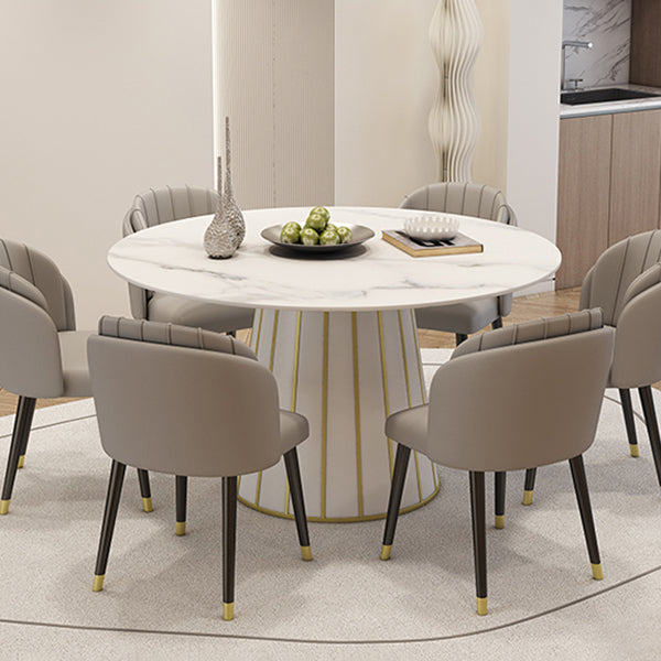 Nordic Round Stone Esstisch 1/7 Stück Essset für Esszimmer