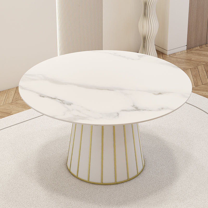 Nordic Round Stone Esstisch 1/7 Stück Essset für Esszimmer