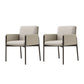 Glam Dining Table Set with Arm Chairs 1/2/3/4/5 Pcs Round Dining Set for Home