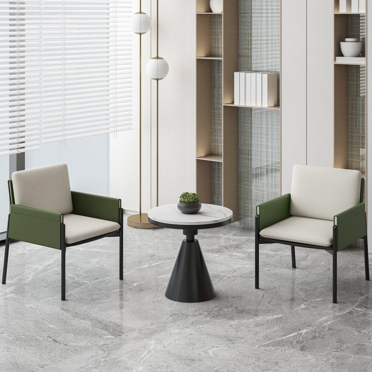 Glam Dining Table Set with Arm Chairs 1/2/3/4/5 Pcs Round Dining Set for Home