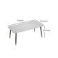 Mesa de comedor de rectángulo de piedra moderna 1/2/5/7 piezas de comedor juego para sala de estar