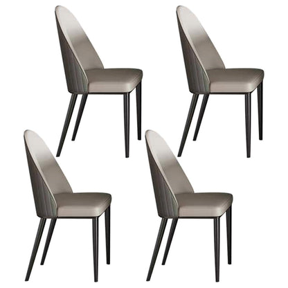 Ensemble de table à manger moderne en pierre 1/4/5/6 PCS PCS SETT avec chaises rembourrées