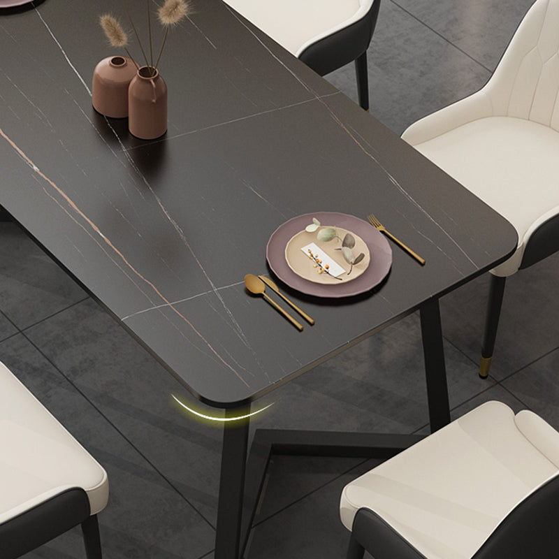 Mesa de comedor rectangular de piedra moderna 1/2/5/7 piezas de comedor juego para comedor