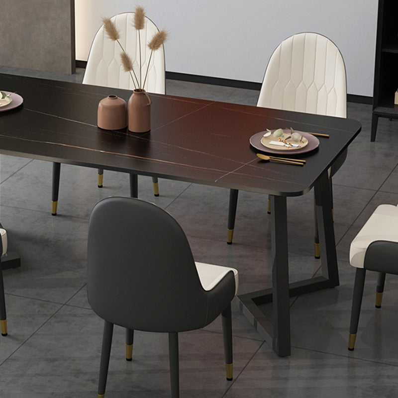 Mesa de comedor rectangular de piedra moderna 1/2/5/7 piezas de comedor juego para comedor