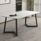 Mesa de comedor rectangular de piedra moderna 1/2/5/7 piezas de comedor juego para comedor