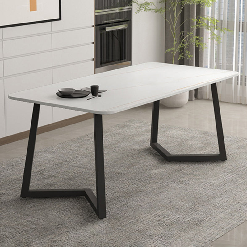 Mesa de comedor rectangular de piedra moderna 1/2/5/7 piezas de comedor juego para comedor