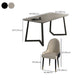 Mesa de comedor rectangular de piedra moderna 1/2/5/7 piezas de comedor juego para comedor