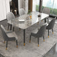 Modern Stone Rectangle Dining Table 1/5/7 Pieces Dining Set for Dining Room