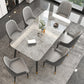 Modern Stone Rectangle Dining Table 1/5/7 Pieces Dining Set for Dining Room