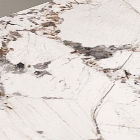 ソリッドバックチェアのある丸いダイニングセット1/2/3 PCS石トップダイナーセット