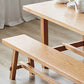 Solid Wood Furniture 1/4 Pieces Standard Height Dining Room Table Set