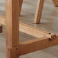Solid Wood Furniture 1/4 Pieces Standard Height Dining Room Table Set