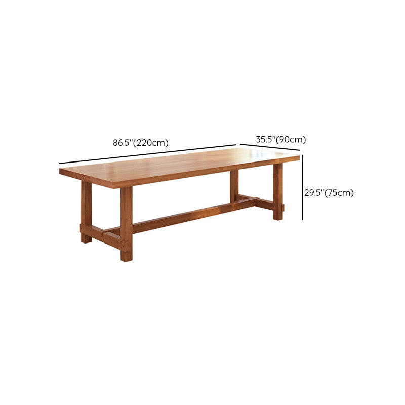 Solid Wood Furniture 1/4 Pieces Standard Height Dining Room Table Set