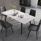 Modern Dinette Set with Solid Back Chairs 1/4/5/6/7 Pcs Stone Top Dining Table Set Clearhalo 'Dining Room Sets' 'Dining Tables & Seating' 'dining_room_set' 'furn' 'furn_dining_room_set' 'Furniture' 'Kitchen & Dining Furniture' 7013728