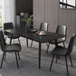 Modern Dinette Set with Solid Back Chairs 1/4/5/6/7 Pcs Stone Top Dining Table Set Clearhalo 'Dining Room Sets' 'Dining Tables & Seating' 'dining_room_set' 'furn' 'furn_dining_room_set' 'Furniture' 'Kitchen & Dining Furniture' 7013731