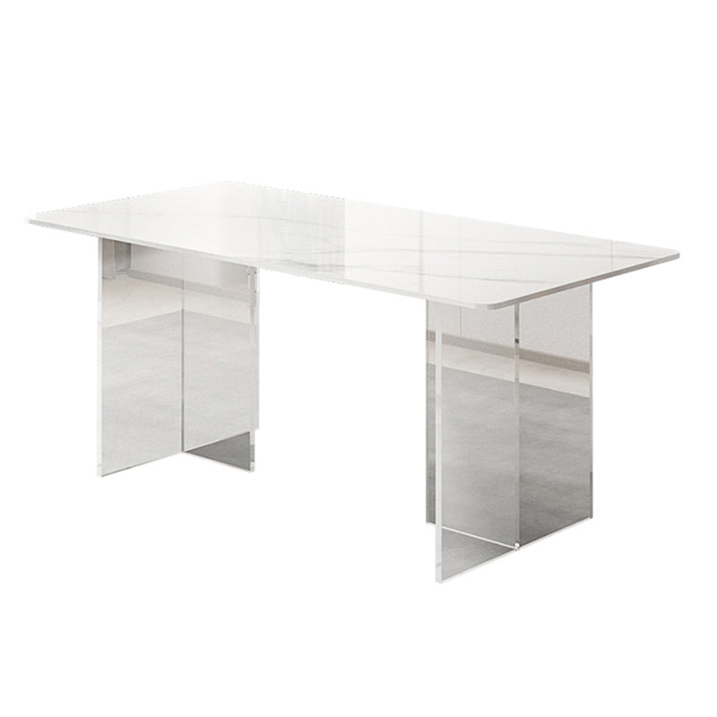 Mesa de comedor rectangular moderna 1/2/5/7 piezas de comedor de piedra para comedor