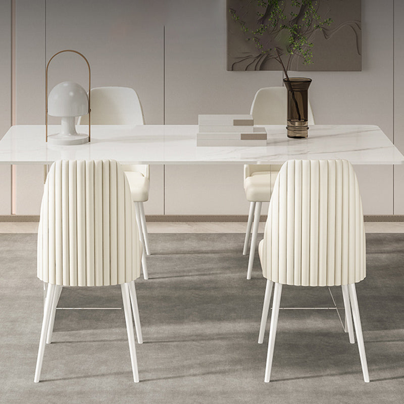 Mesa de comedor rectangular moderna 1/2/5/7 piezas de comedor de piedra para comedor