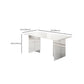Mesa de comedor rectangular moderna 1/2/5/7 piezas de comedor de piedra para comedor