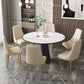 Glam Style Side Chair Leather Parsons Back Dining Chair for Home Clearhalo 'Dining Chairs' 'Dining Tables & Seating' 'dining_chair' 'furn' 'furn_dining_chair' 'Furniture' 'Kitchen & Dining Furniture' 7013896