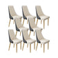 Glam Style Side Chair Leather Parsons Back Dining Chair for Home Black-White 8 Piece Set Clearhalo 'Dining Chairs' 'Dining Tables & Seating' 'dining_chair' 'furn' 'furn_dining_chair' 'Furniture' 'Kitchen & Dining Furniture' 7013908