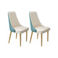 Glam Style Side Chair Leather Parsons Back Dining Chair for Home Blue-White 2 Piece Set Clearhalo 'Dining Chairs' 'Dining Tables & Seating' 'dining_chair' 'furn' 'furn_dining_chair' 'Furniture' 'Kitchen & Dining Furniture' 7013918