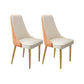 Glam Style Side Chair Leather Parsons Back Dining Chair for Home Orange White 2 Piece Set Clearhalo 'Dining Chairs' 'Dining Tables & Seating' 'dining_chair' 'furn' 'furn_dining_chair' 'Furniture' 'Kitchen & Dining Furniture' 7013926