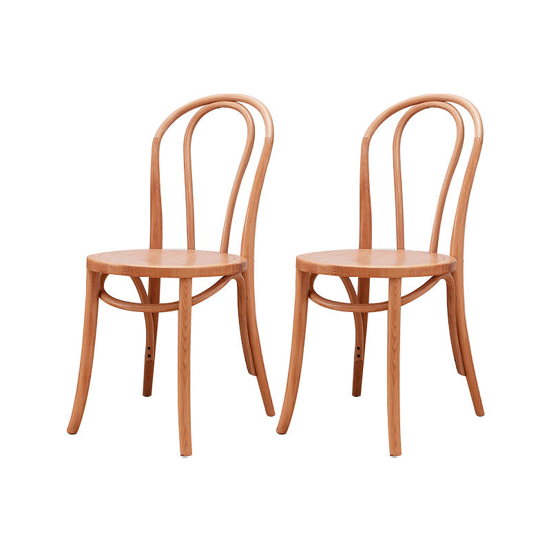 Solid Wood Side Chair Windsor Back Dining Chair for Living Room Brown 2 Piece Set Clearhalo 'Dining Chairs' 'Dining Tables & Seating' 'dining_chair' 'furn' 'furn_dining_chair' 'Furniture' 'Kitchen & Dining Furniture' 7013972