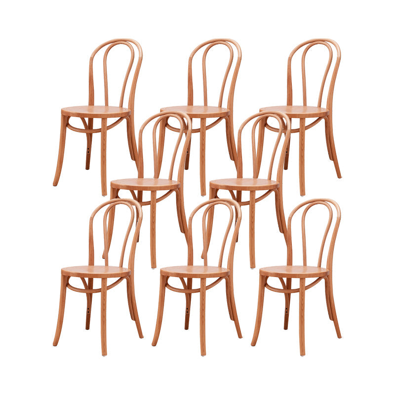 Solid Wood Side Chair Windsor Back Dining Chair for Living Room Brown 8 Piece Set Clearhalo 'Dining Chairs' 'Dining Tables & Seating' 'dining_chair' 'furn' 'furn_dining_chair' 'Furniture' 'Kitchen & Dining Furniture' 7013977