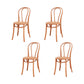 Solid Wood Side Chair Windsor Back Dining Chair for Living Room Brown Yellow 4 Piece Set Clearhalo 'Dining Chairs' 'Dining Tables & Seating' 'dining_chair' 'furn' 'furn_dining_chair' 'Furniture' 'Kitchen & Dining Furniture' 7013981