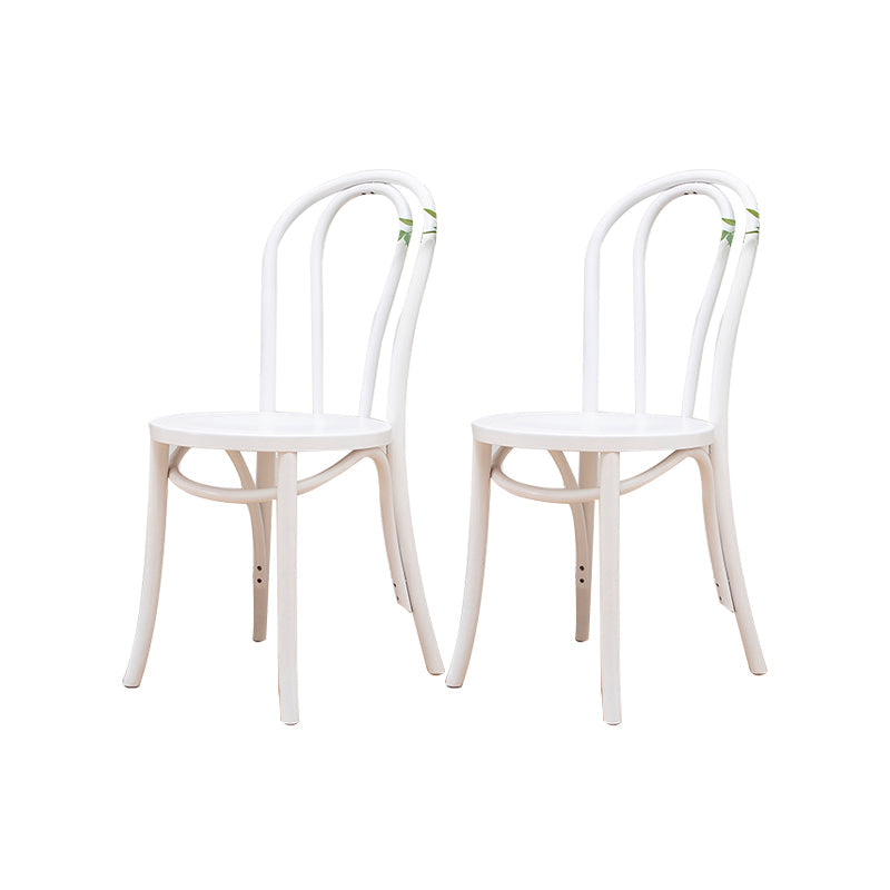 Solid Wood Side Chair Windsor Back Dining Chair for Living Room White 2 Piece Set Clearhalo 'Dining Chairs' 'Dining Tables & Seating' 'dining_chair' 'furn' 'furn_dining_chair' 'Furniture' 'Kitchen & Dining Furniture' 7013985