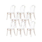 Solid Wood Side Chair Windsor Back Dining Chair for Living Room White 8 Piece Set Clearhalo 'Dining Chairs' 'Dining Tables & Seating' 'dining_chair' 'furn' 'furn_dining_chair' 'Furniture' 'Kitchen & Dining Furniture' 7013988